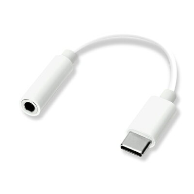 PGA 3.5㎜イヤホン変換アダプタ for USB Type-C ホワイト PG-35CCN02WH